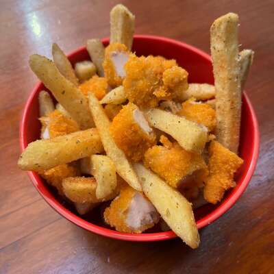 Papas fritas a la parmesana 